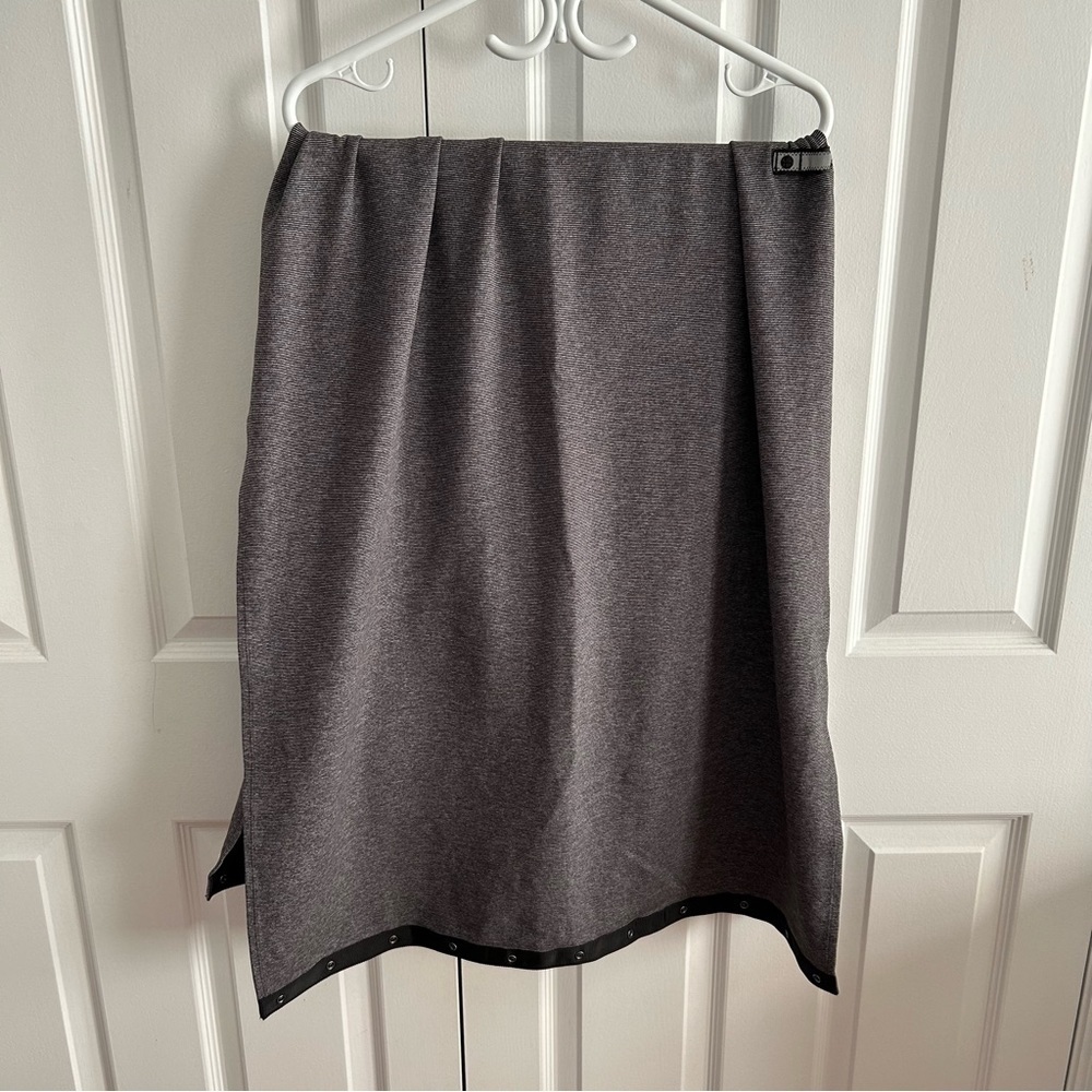 Lululemon Vinyasa Scarf Rulu Wee Stripe Black Heathered Slate Black Reversible
